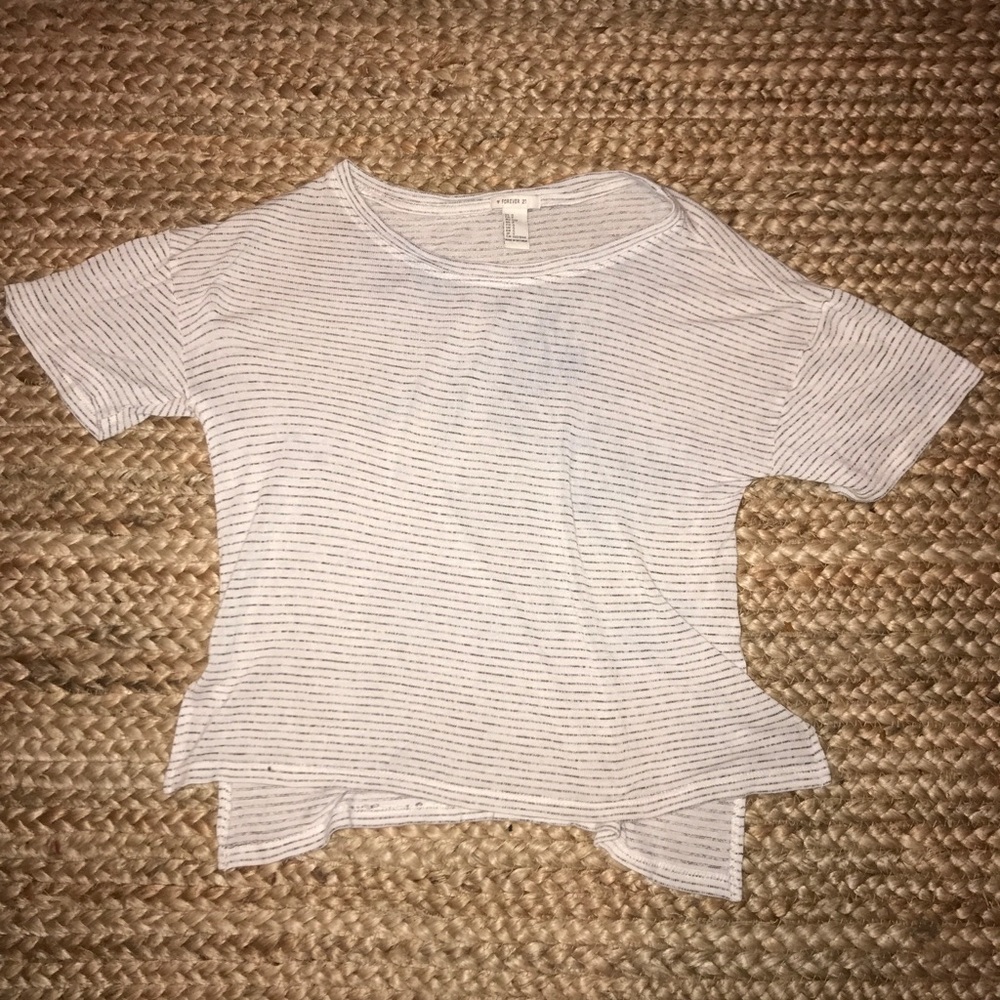 Forever 21 stripped women's tee shirt